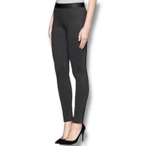 J Crew Pixie Pant Dark Gray Cropped Slim Pants Size 12R Back Zip Stretch Work 12